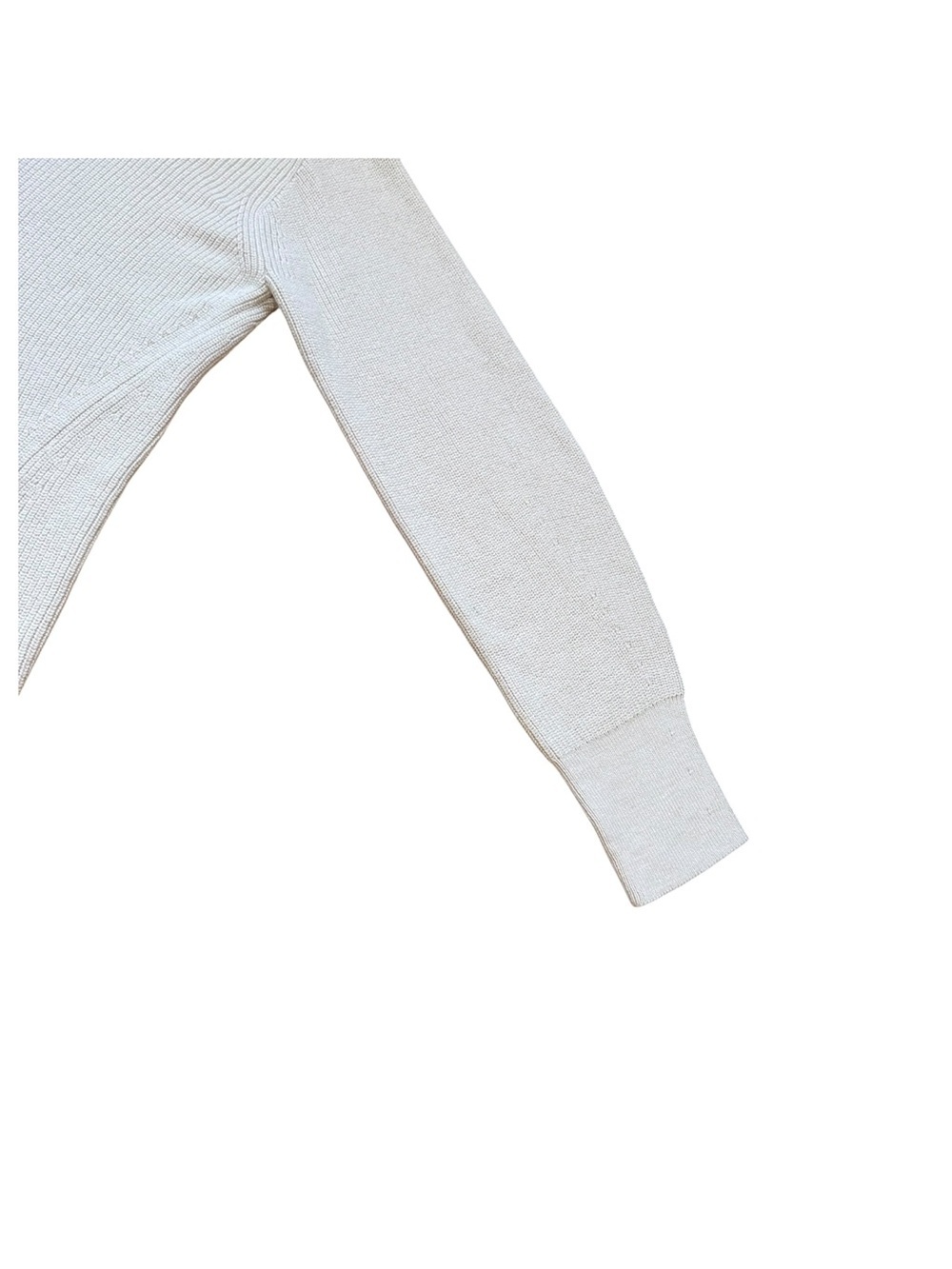Lululemon Merino Wool Blend Ribbed Crewneck Sweater Size 4 White Opal - Picture 14 of 16